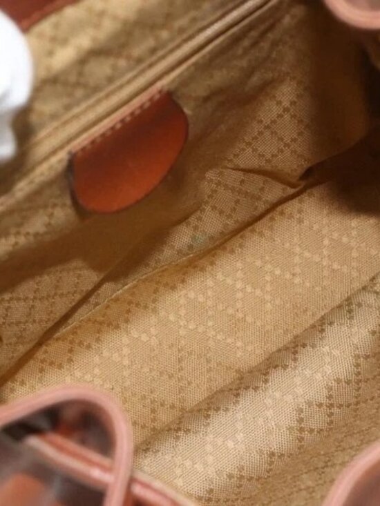GUCCI Bamboo Backpack Leather Brown Gold 003 3444 0030 Auth bs35138 main image 10